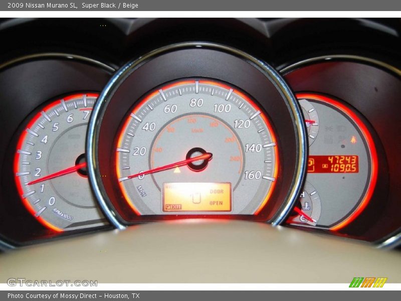 Super Black / Beige 2009 Nissan Murano SL