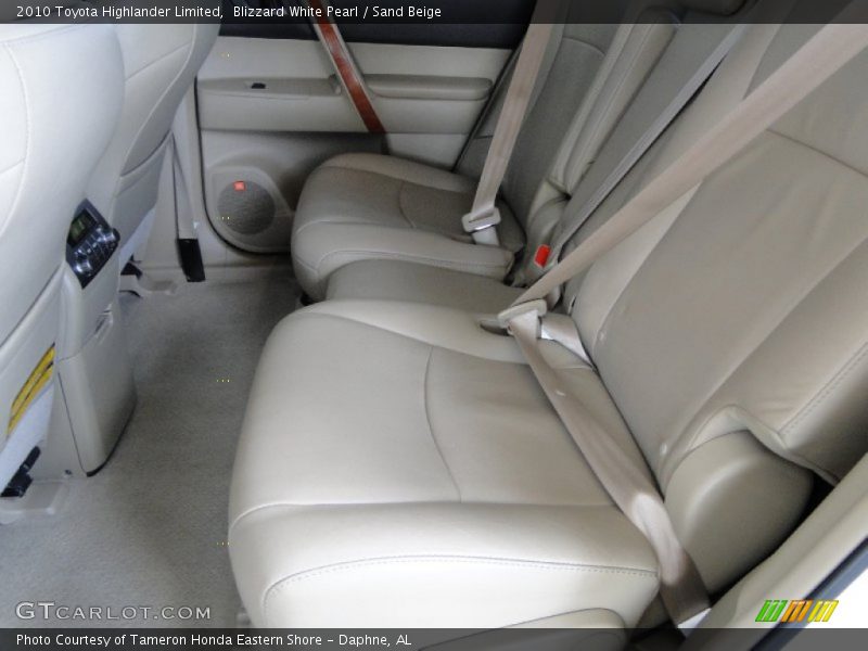 Blizzard White Pearl / Sand Beige 2010 Toyota Highlander Limited