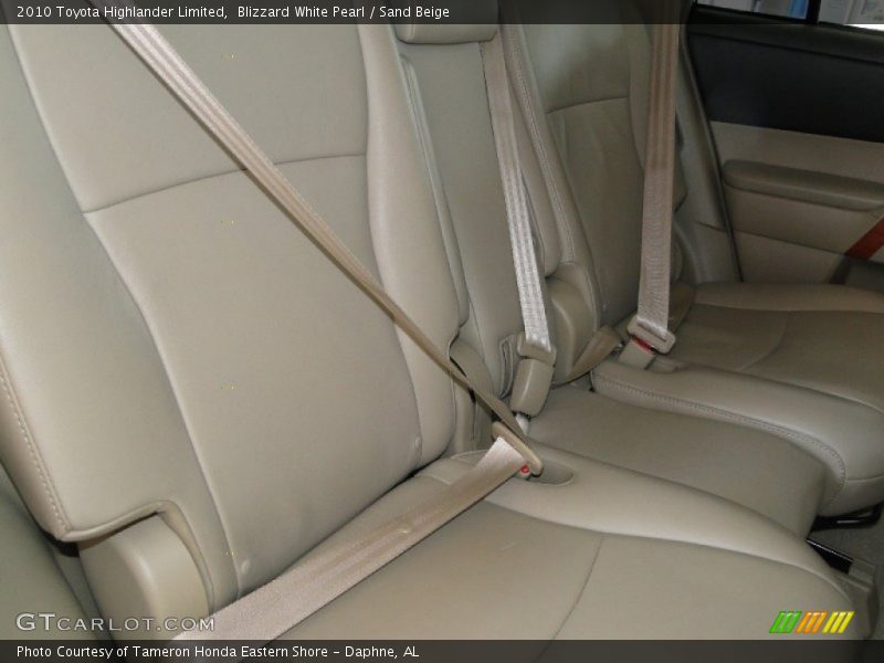Blizzard White Pearl / Sand Beige 2010 Toyota Highlander Limited