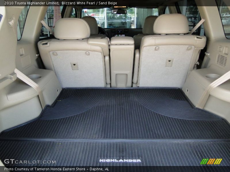 Blizzard White Pearl / Sand Beige 2010 Toyota Highlander Limited