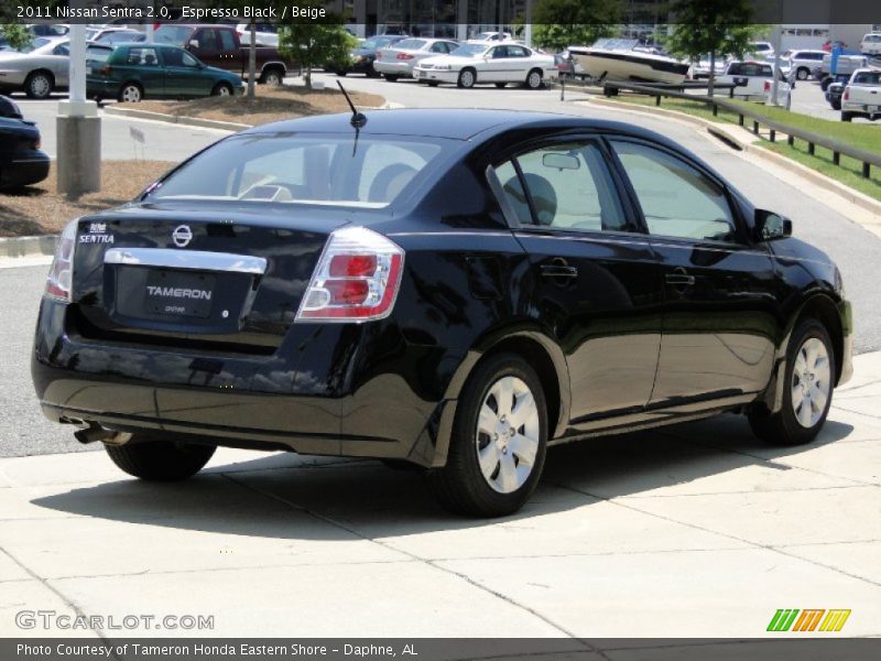Espresso Black / Beige 2011 Nissan Sentra 2.0