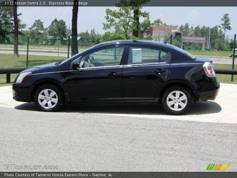 Espresso Black / Beige 2011 Nissan Sentra 2.0
