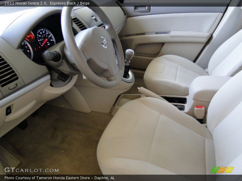 Espresso Black / Beige 2011 Nissan Sentra 2.0
