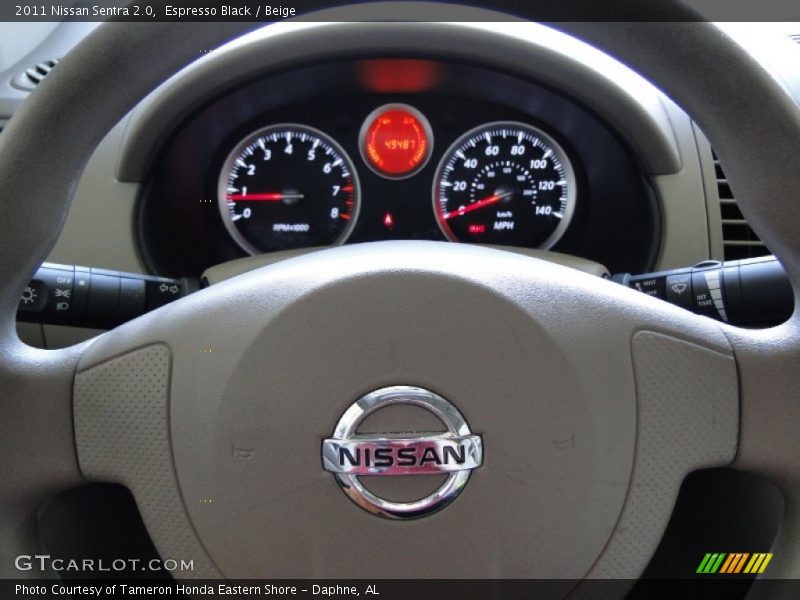 Espresso Black / Beige 2011 Nissan Sentra 2.0