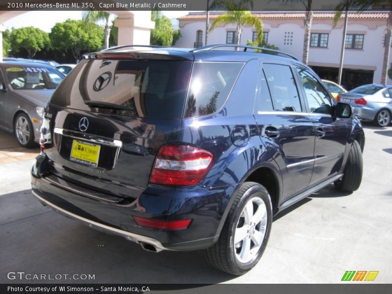 Capri Blue Metallic / Cashmere 2010 Mercedes-Benz ML 350