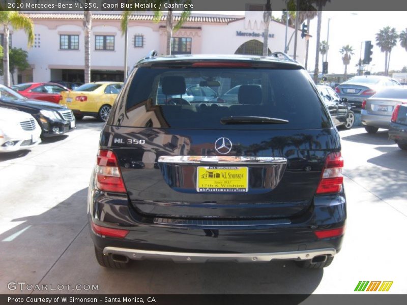 Capri Blue Metallic / Cashmere 2010 Mercedes-Benz ML 350