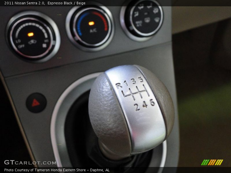 Espresso Black / Beige 2011 Nissan Sentra 2.0