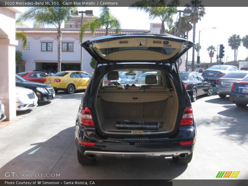 Capri Blue Metallic / Cashmere 2010 Mercedes-Benz ML 350