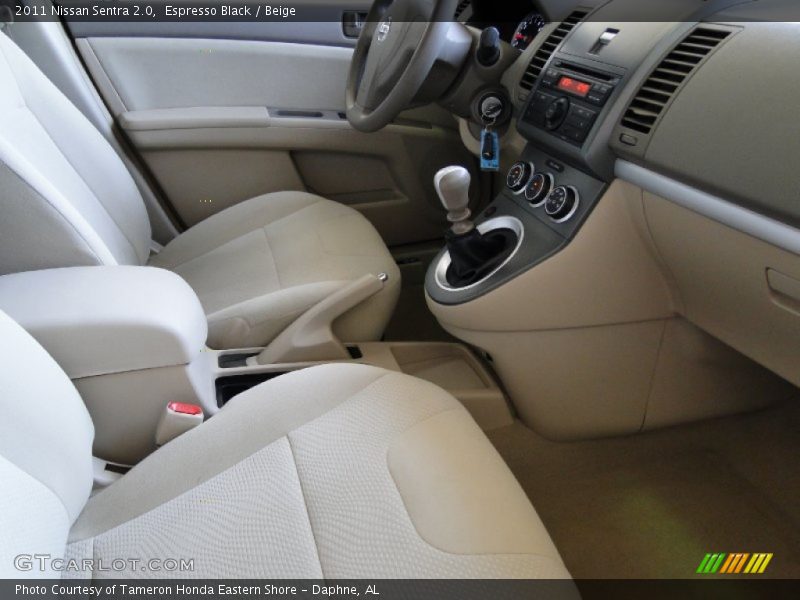 Espresso Black / Beige 2011 Nissan Sentra 2.0