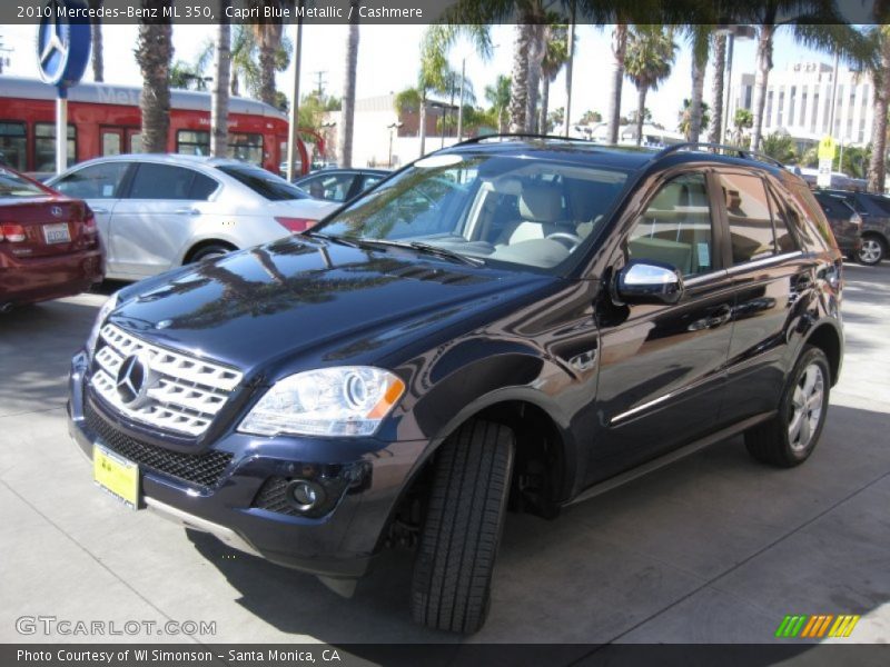Capri Blue Metallic / Cashmere 2010 Mercedes-Benz ML 350