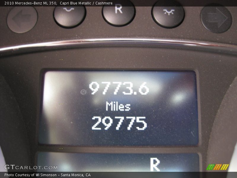 Capri Blue Metallic / Cashmere 2010 Mercedes-Benz ML 350