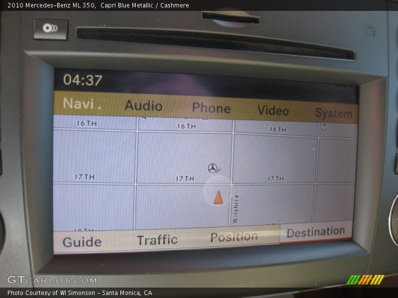 Capri Blue Metallic / Cashmere 2010 Mercedes-Benz ML 350