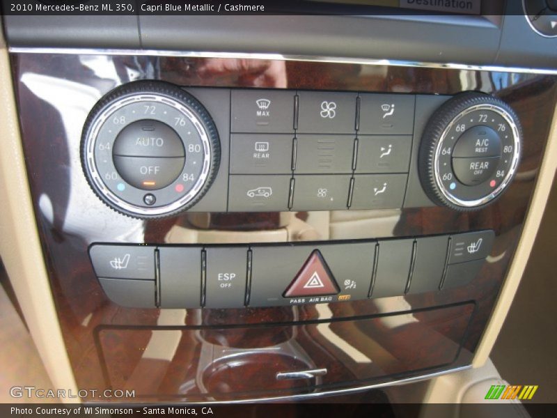 Capri Blue Metallic / Cashmere 2010 Mercedes-Benz ML 350