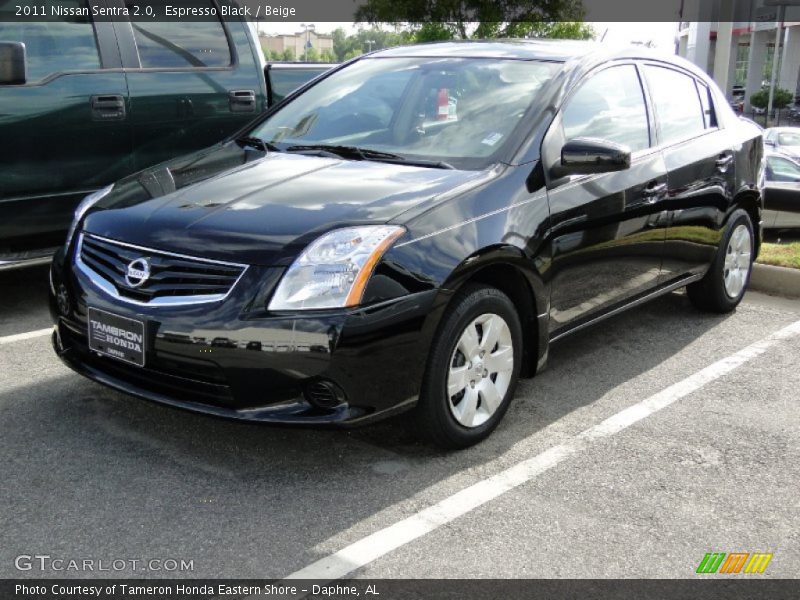 Espresso Black / Beige 2011 Nissan Sentra 2.0