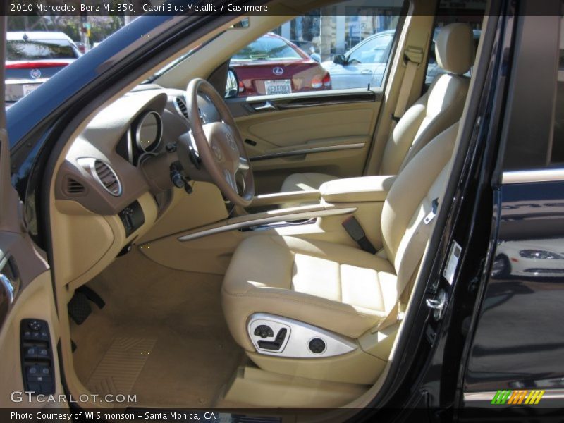 Capri Blue Metallic / Cashmere 2010 Mercedes-Benz ML 350