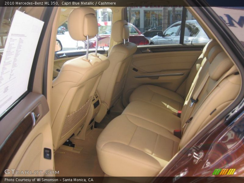 Capri Blue Metallic / Cashmere 2010 Mercedes-Benz ML 350