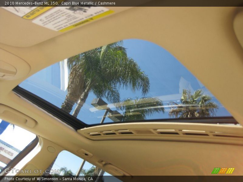 Capri Blue Metallic / Cashmere 2010 Mercedes-Benz ML 350