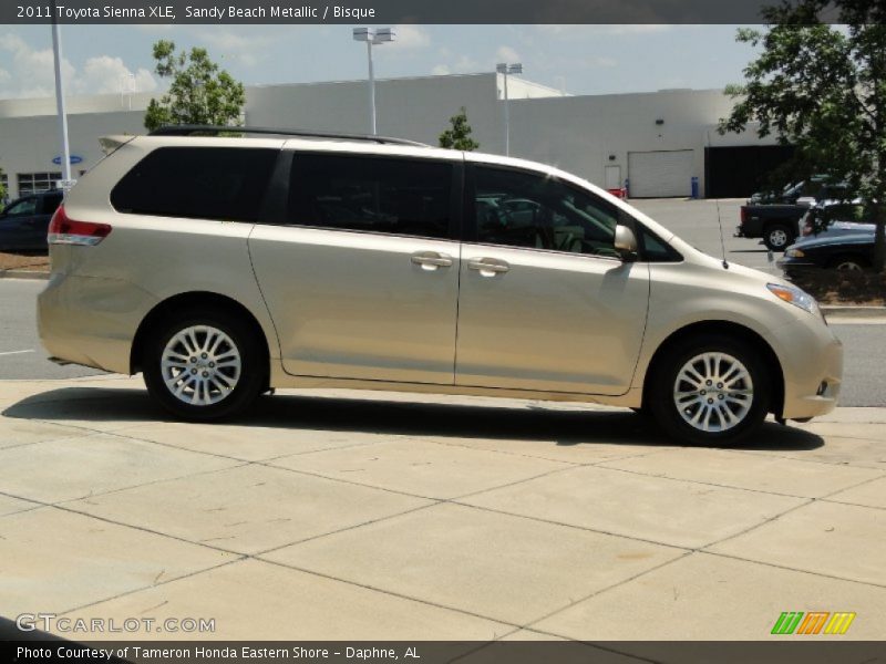 Sandy Beach Metallic / Bisque 2011 Toyota Sienna XLE