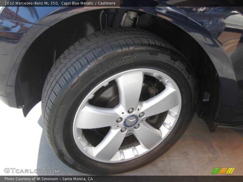 Capri Blue Metallic / Cashmere 2010 Mercedes-Benz ML 350