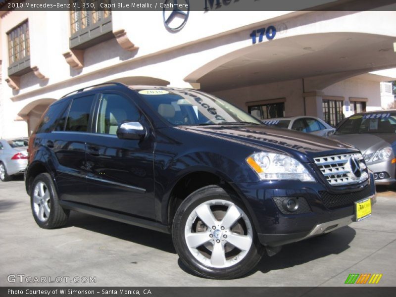Capri Blue Metallic / Cashmere 2010 Mercedes-Benz ML 350