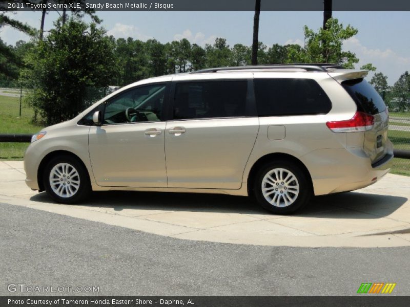 Sandy Beach Metallic / Bisque 2011 Toyota Sienna XLE