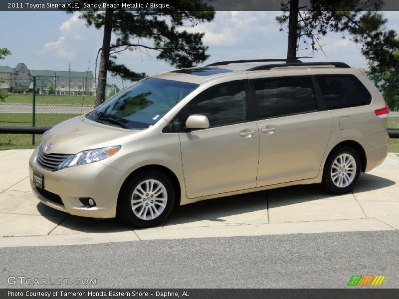 Sandy Beach Metallic / Bisque 2011 Toyota Sienna XLE