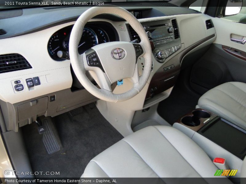 Sandy Beach Metallic / Bisque 2011 Toyota Sienna XLE