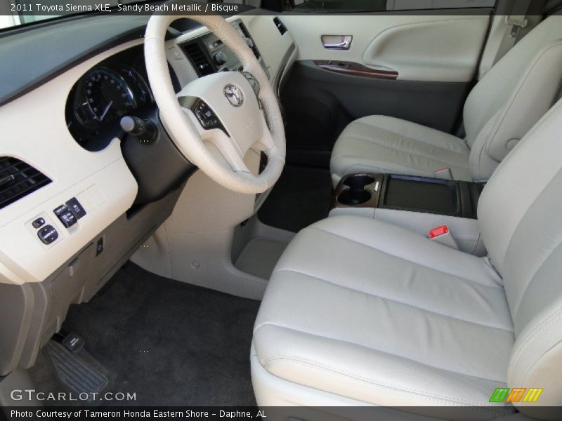 Sandy Beach Metallic / Bisque 2011 Toyota Sienna XLE