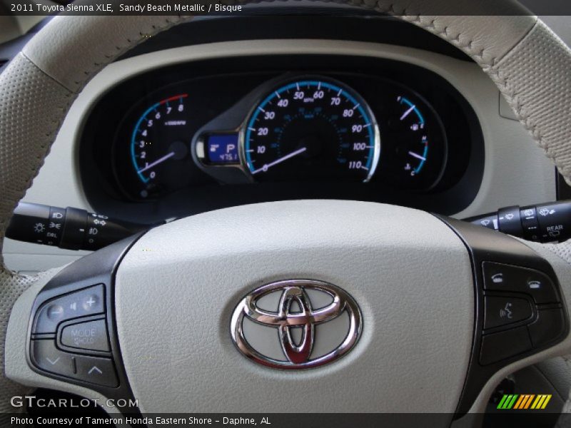 Sandy Beach Metallic / Bisque 2011 Toyota Sienna XLE