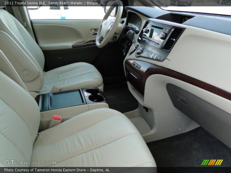 Sandy Beach Metallic / Bisque 2011 Toyota Sienna XLE