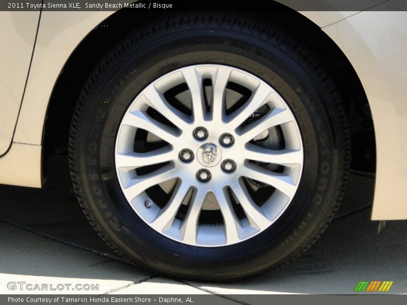 Sandy Beach Metallic / Bisque 2011 Toyota Sienna XLE