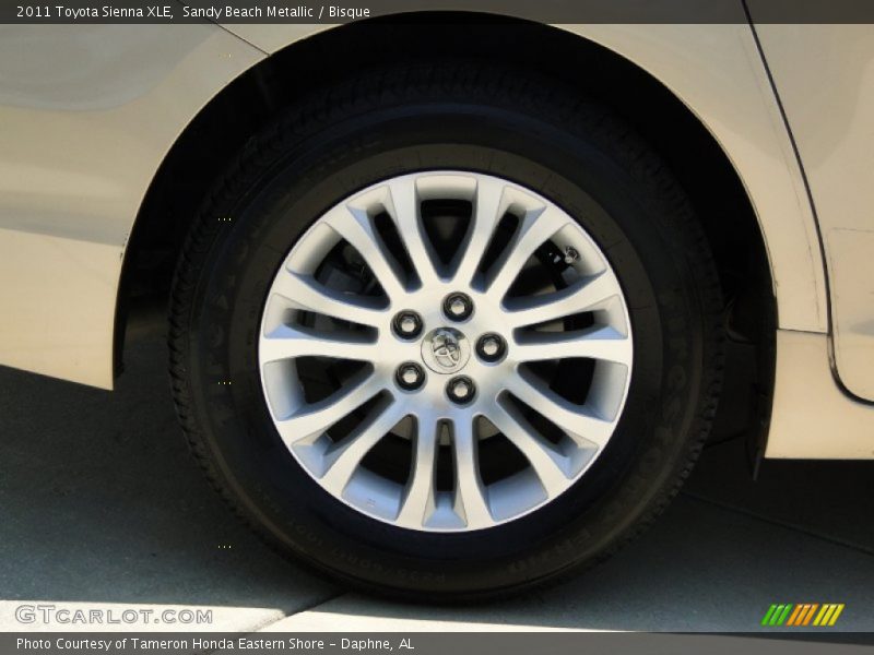 Sandy Beach Metallic / Bisque 2011 Toyota Sienna XLE