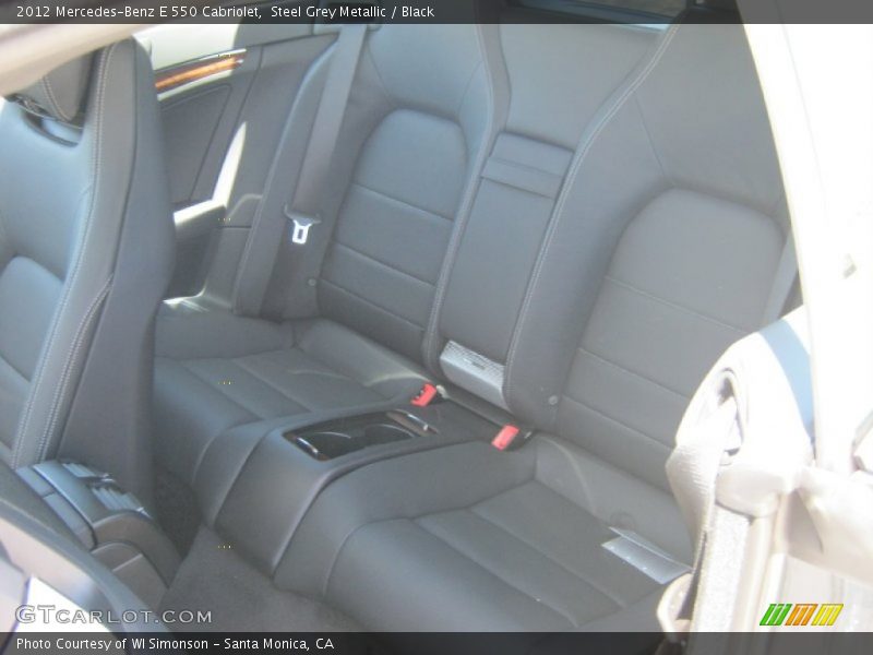 Steel Grey Metallic / Black 2012 Mercedes-Benz E 550 Cabriolet