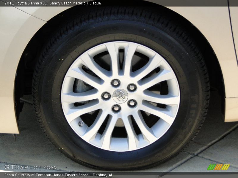 Sandy Beach Metallic / Bisque 2011 Toyota Sienna XLE