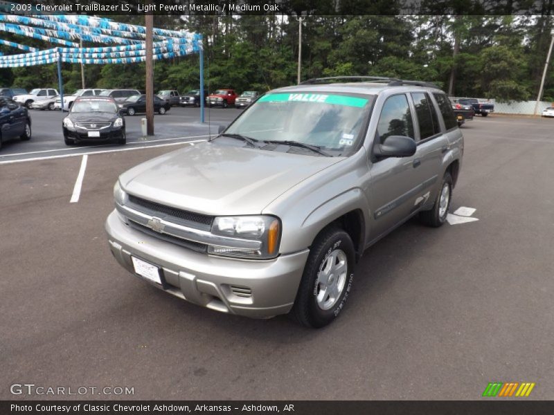 Light Pewter Metallic / Medium Oak 2003 Chevrolet TrailBlazer LS