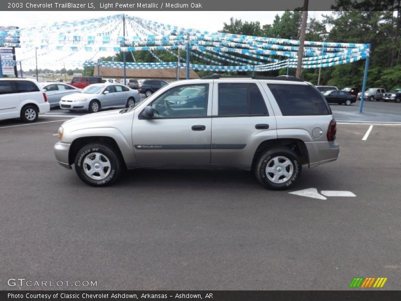 Light Pewter Metallic / Medium Oak 2003 Chevrolet TrailBlazer LS