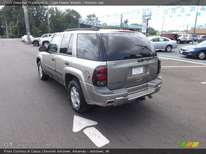 Light Pewter Metallic / Medium Oak 2003 Chevrolet TrailBlazer LS