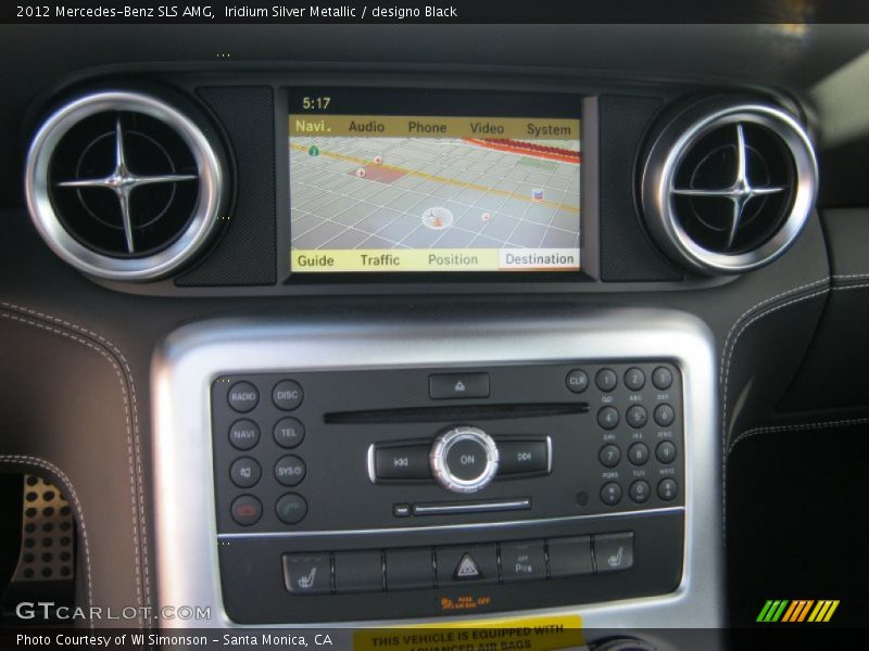 Navigation of 2012 SLS AMG