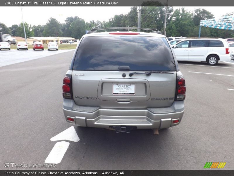 Light Pewter Metallic / Medium Oak 2003 Chevrolet TrailBlazer LS