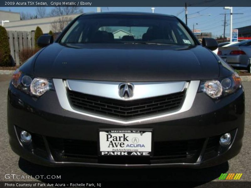 Grigio Metallic / Ebony 2009 Acura TSX Sedan