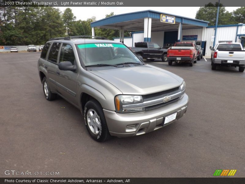 Light Pewter Metallic / Medium Oak 2003 Chevrolet TrailBlazer LS