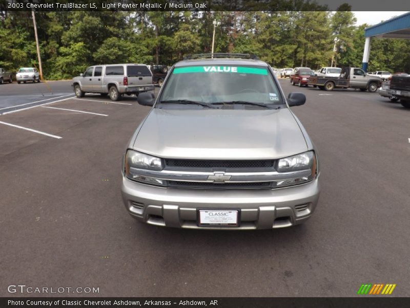 Light Pewter Metallic / Medium Oak 2003 Chevrolet TrailBlazer LS