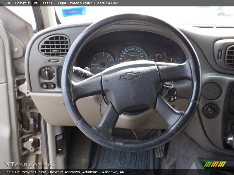 Light Pewter Metallic / Medium Oak 2003 Chevrolet TrailBlazer LS