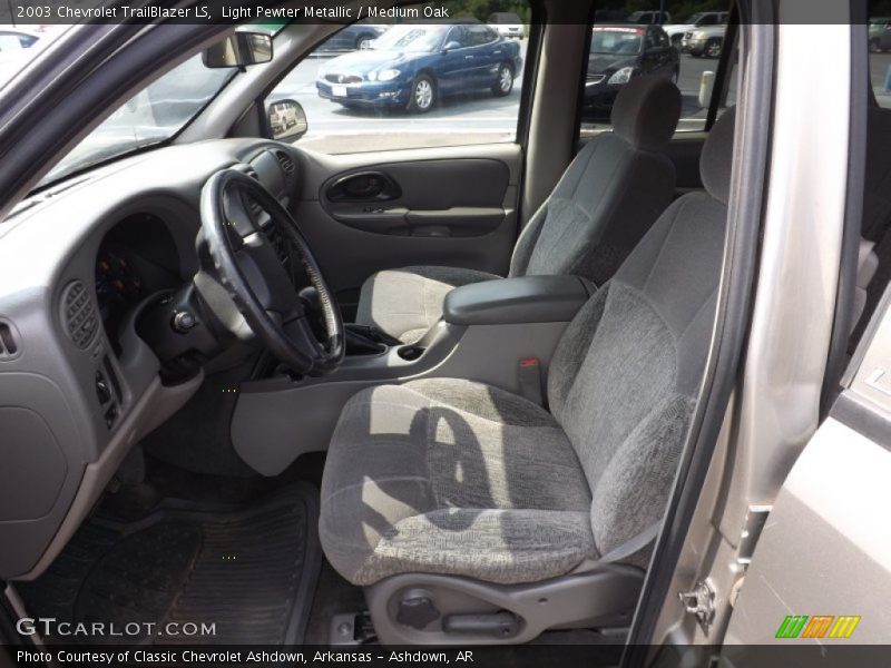 Light Pewter Metallic / Medium Oak 2003 Chevrolet TrailBlazer LS
