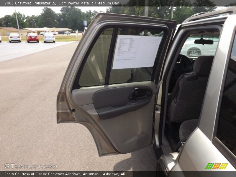 Light Pewter Metallic / Medium Oak 2003 Chevrolet TrailBlazer LS