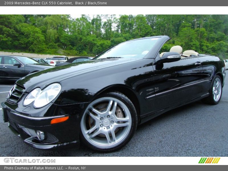 Black / Black/Stone 2009 Mercedes-Benz CLK 550 Cabriolet