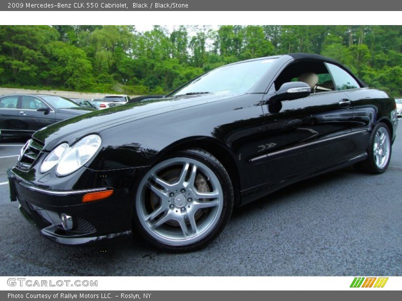 Black / Black/Stone 2009 Mercedes-Benz CLK 550 Cabriolet