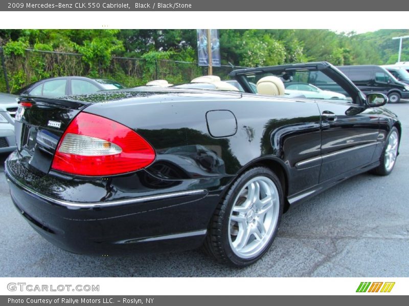 Black / Black/Stone 2009 Mercedes-Benz CLK 550 Cabriolet