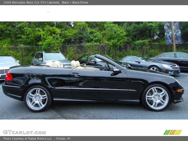 Black / Black/Stone 2009 Mercedes-Benz CLK 550 Cabriolet