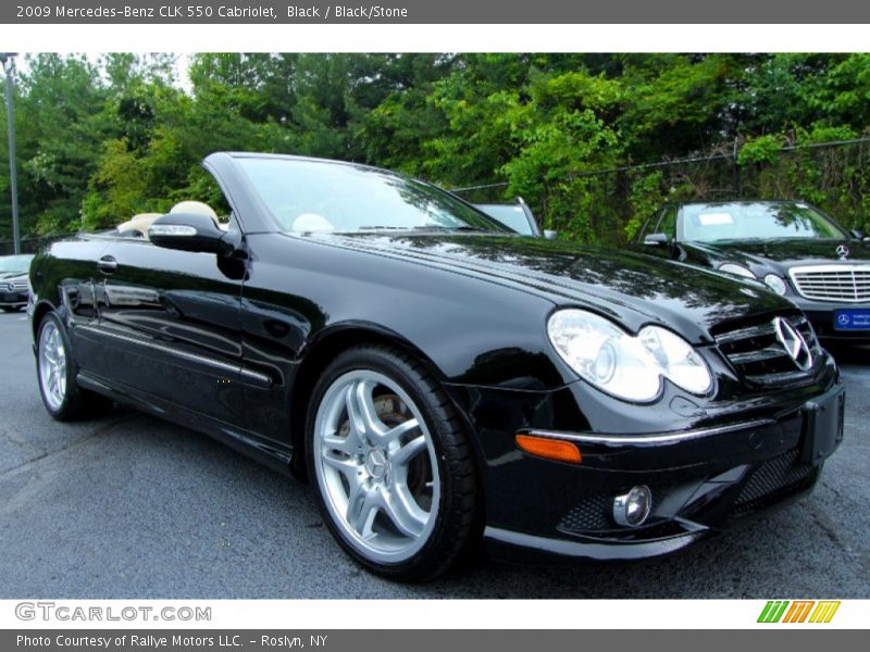 Black / Black/Stone 2009 Mercedes-Benz CLK 550 Cabriolet